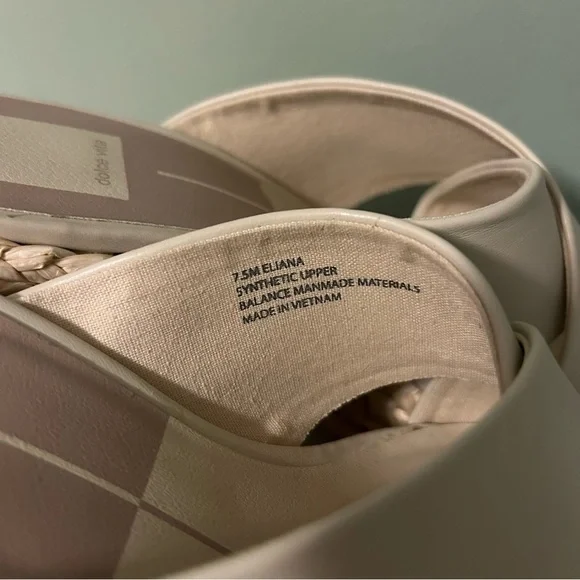 Dolce Vita Women's Eliana Platform‎ Raffia Sandal - Picture 8 of 9